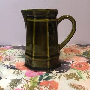 Vintage Pfaltzgraff Creamer Pitcher Green